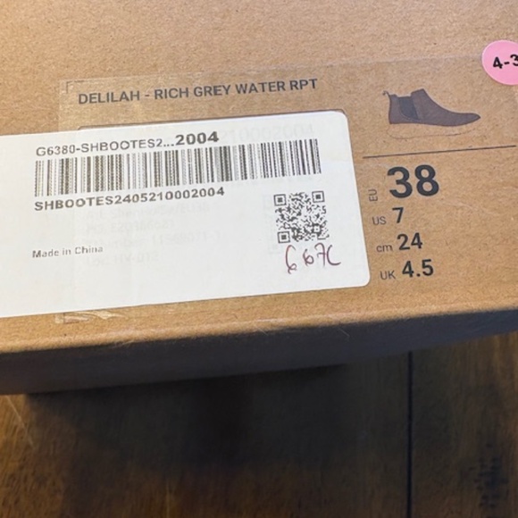 VIVAIA Grey water resistant ankle boots worn once size 38 - Picture 2 of 5